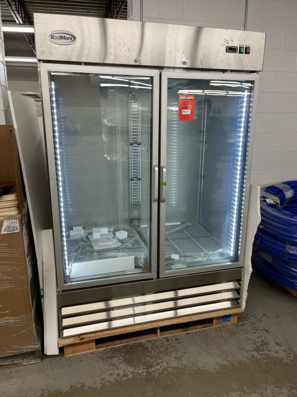 KOOLMORE 54 in. Two Glass Door Reach-In Freezer 47 cu ft. RIF-2D-GD - Image 2