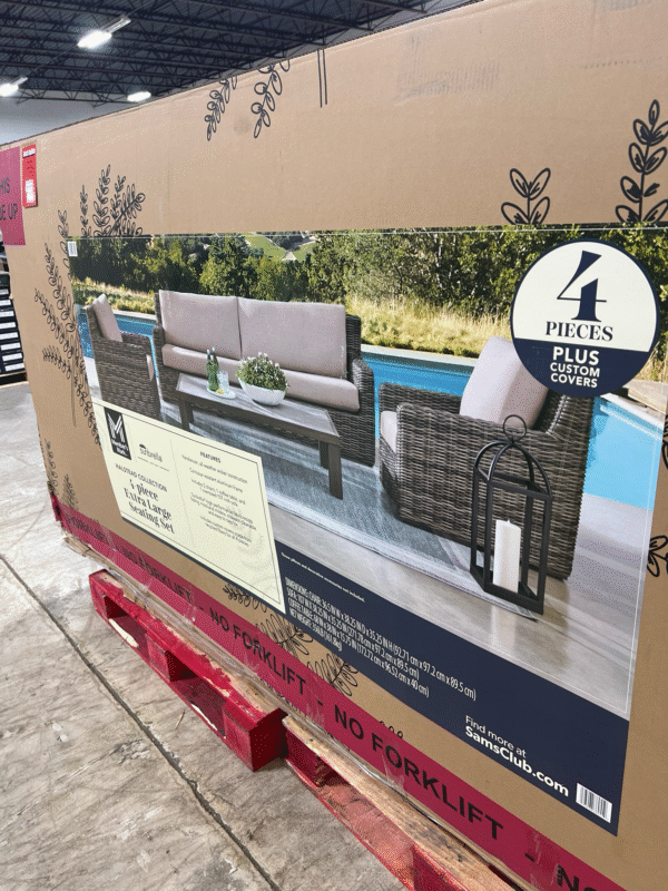 Members Mark 4 Piece Extra Large Seating Set - Image 2